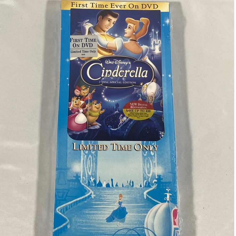 Cinderella (DVD, 2005, 2-Disc Set, Special Edition) Limited Long Box New Sealed